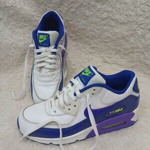 Nike Air Max 90 LTR G White Hyper Grape Size 7Y 724852-105 US 7Y